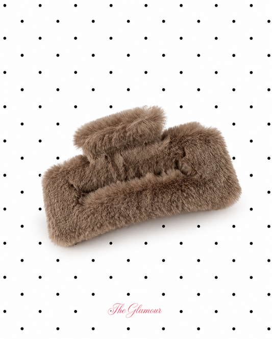 BROWN TEDDY CLIP